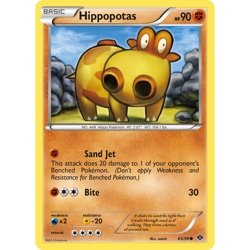 Hippopotas 65/99 - Next Destinies - Pokemon Card - LP - Image 1