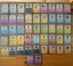 47 Pokemon Cards TCG Baby Shiny Lot Paldean Fates All NM condition Scarlet rare - Image 1