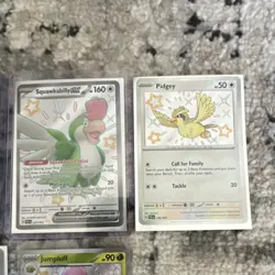 Pokemon Paldean Fates Shiny Lot – 4 Baby Shinies + Nemona Full Art, Squawkabilly - Image 3