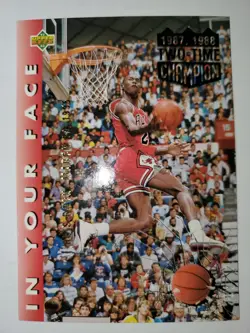 Michael Jordan #453 He's Back March 19, 1995 Upper-Deck Basketball Card NMM - Image 1