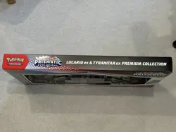 Prismatic Evolutions Lucario Ex And Tyranitar Ex Premium Collection Box - Image 4