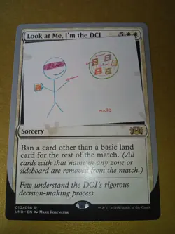 MTG Magic The Gathering Unsanctioned Look at me, I'm the DCI rare card ex con - Image 1
