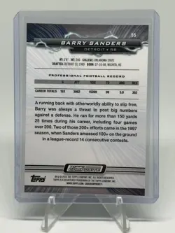 Topps 2023 Green Resurgence Barry Sanders Power Surge #/149 Green Lions HOF - Image 3