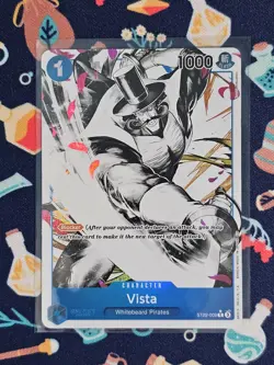 Vista C ST22-009 Parallel English ONE PIECE Card Starter Deck Ace Newgate - NM - Image 1