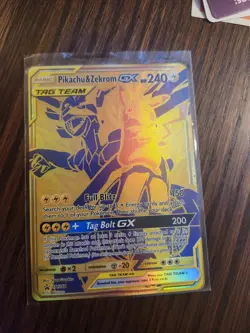 Pikachu & Zekrom GX - SM248 - Pokemon Sun & Moon Promo Ultra Rare Card MP - Image 1