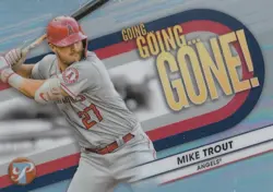 MIKE TROUT TOPPS PRISTINE GOING GOING GONE REFRACTOR ANGELS #22 2023 23 - Image 1