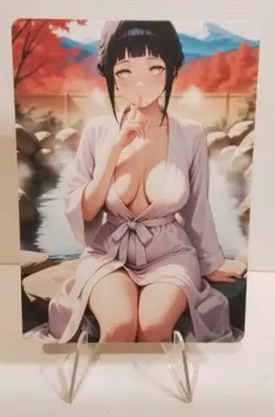 Hinata Hyuga- Naruto Lewd Anime Double Sided Card AGC CCG - Image 1