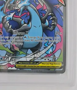 2025 POKEMON MEP EN-ME BLACK STAR PROMO #023 MEGA CHARIZARD X EX PSA 9 - Image 4