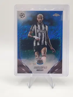 2023-24 Topps Chrome Joelinton Blue Shimmer /150 Manchester Newcastle United - Image 1