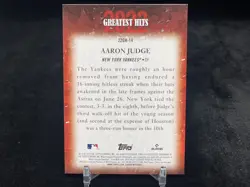 AARON JUDGE 2023 TOPPS SERIES 1 #22GH-14 GREATEST HITS INSERT / NY YANKEES - Image 2