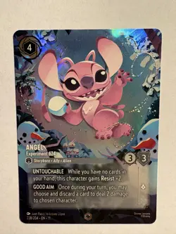Disney Lorcana Angel Experiment 624 (Enchanted) 238/204 LP Winterspell - Image 2