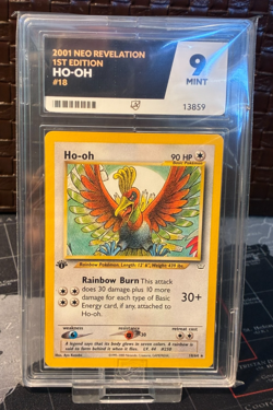 Pokemon Card TCG 1st Edition Non-holo Rare Ho-oh Neo Revelation ACE 9 MINT - Image 1