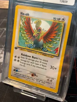 Pokemon Card TCG 1st Edition Non-holo Rare Ho-oh Neo Revelation ACE 9 MINT - Image 2