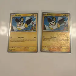 Pokemon TCG Emolga 069/167 Basic English Card Lot - Common & Reverse Holo NM - Image 1