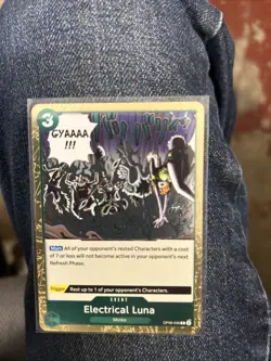 One Piece CCG Two Legends Electrical Luna Foil Rare Card OP08-036 - Image 1