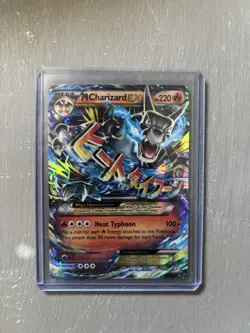 Pokemon Mega M Charizard-EX Holo Ultra Rare Card 12/83-moderately played - Image 1