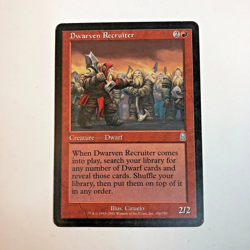 Magic the Gathering MTG Odyssey: DWARVEN RECRUITER Card NM - Image 1