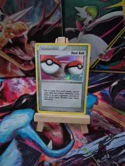 Dual Ball Reverse Holo 78/100 Ex Crystal Guardians Stamped Pokemon Card - Image 2