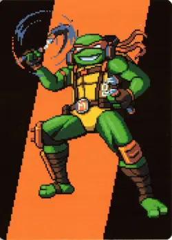 Michelangelo, the Heart Art Card 35 ASTMT Teenage Mutant Ninja Turtles NM - Image 1