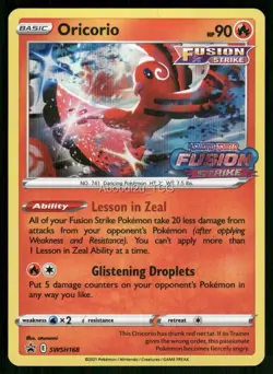 Oricorio - (Prerelease) SWSH168 Promo SWSH: Sword & Shield Promo Cards Holo NM - Image 1