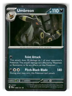 Umbreon (Cosmos Holo) 059/131 Holo Misc Cards & Products Pokemon Holo NM - Image 1