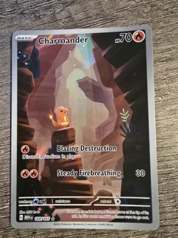 Pokemon Charmander TCG Scarlet Violet-151 Holo Illustration Rare Card 168/165 - Image 1