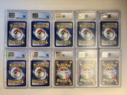 10-Card CGC Graded Pokemon Slab Lot English Japanese - Image 2