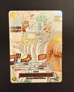 One Piece English Card Game Carte Holo Gum-Gum Golden Rifle OP15-116 EN ALT - Image 1