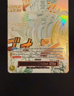 One Piece English Card Game Carte Holo Gum-Gum Golden Rifle OP15-116 EN ALT - Image 4
