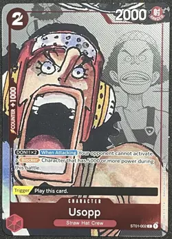 NM Usopp ST01-002 Alt Art One Piece Premium Card Collection 25th Edition Promo - Image 1