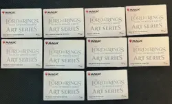 Lot Of 10 Gold Stamped Art Cards MTG LOTR Lord Of The Ring Tales Of Middle Earth - Image 2