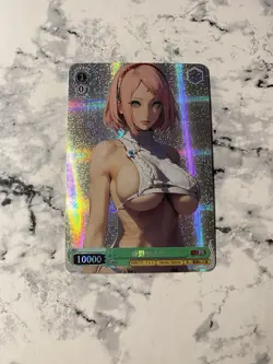 Sakura Haruno Naruto Naruto Double Side Waifu CCG Goddess Story Anime Card Holo - Image 1