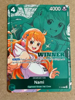 Nami (Winner Pack 2026 Vol. 2) Stamped Exclusive Promo One Piece English NM - Image 1