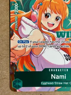 Nami (Winner Pack 2026 Vol. 2) Stamped Exclusive Promo One Piece English NM - Image 3
