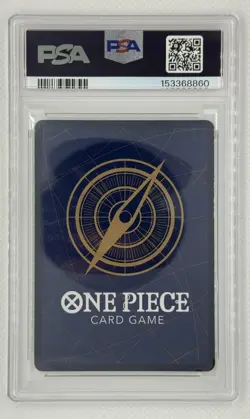 ONE PIECE MONKEY D LUFFY #013 THE AZURE SEA'S SEVEN OP14 PSA 10 GEM MINT SR - Image 2