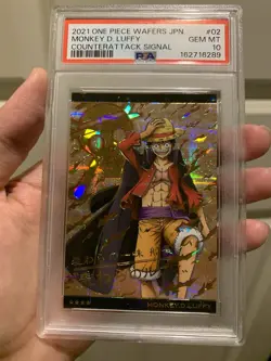 PSA 10 2021 ONE PIECE WAFERS JAPANESE COUNTERATTACK SIGNAL 02 MONKEY D. LUFFY - Image 2