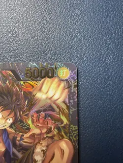 One Piece Monkey D Luffy ST13-003 Alt Art Gold Text JP Premium Leader Collection - Image 3
