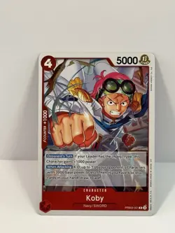 Bandai Koby PRB02-001 One Piece CCG Character 5000 Power Counter +1000 Regular - Image 1