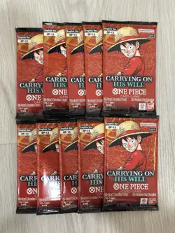 BANDAI ONE PIECE CCG OP-13 CARRYING HIS WILL LOOSE BOOSTER PACK LOT OF 10 op13 - Image 1