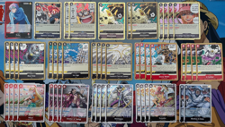 One Piece TCG Koby Red & Black Super Deck w/ 10 Don!!! - See Description - Image 1