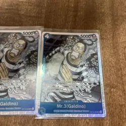 Playset Bandai One Piece TCG Mr.3 (Galdino) OP16-056 EN Blue Foil x4 - Image 3