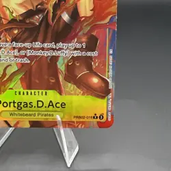 Bandai One Piece Portgas.D.Ace PRB02-018 Alt Art SR Foil - Image 4
