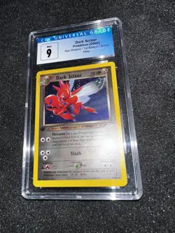 Dark Scizor 9/105 Neo Destiny 1st Edition Holo CGC 9 SWIRL WOTC Pokemon Card - Image 5