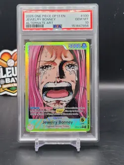 Jewelry Bonney 2025 One Piece Op 13 En Alternate Art Psa Gem MT 10 (CBTH) - Image 1