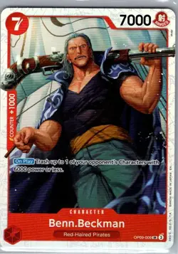 Benn.Beckman OP09-009 SR Emperors in the New World - One Piece Card - NM - Image 1
