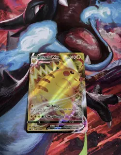 Pokemon TCG 4 Pikachu VMAX SWSH286 Black Star Promo Crown Zenith - Image 3