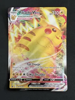Pokemon TCG Cards Pikachu VMAX SWSH286 Black Star Promo JUMBO / OVERSIZE - Image 1