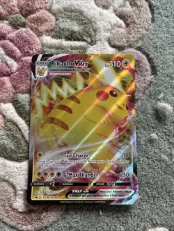 Pokemon Pikachu TCG VMAX SWSH286 Black Star Promo Card Jumbo - Image 1