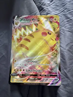 Pokemon Pikachu TCG VMAX SWSH286 Black Star Promo Card Jumbo Holo NM Condition - Image 1