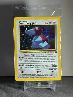Pokemon COOL PORYGON Black Star Promo Card #15 HOLO Rare SEALED in Pack WOTC NM - Image 2